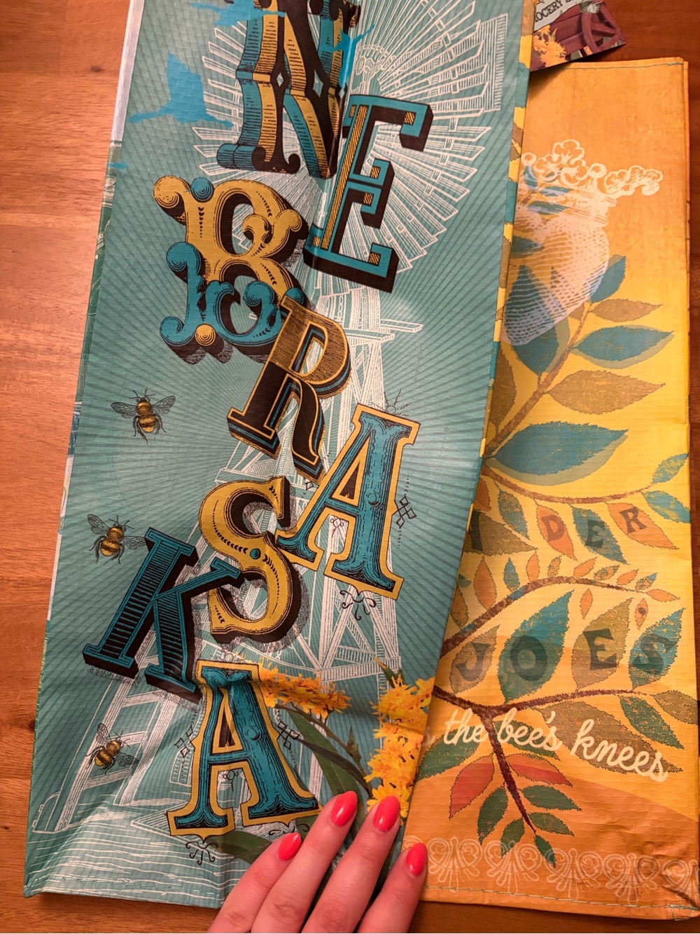 Trader Joe's Nebraska Reusable Grocery Bag - Picture 3 of 5